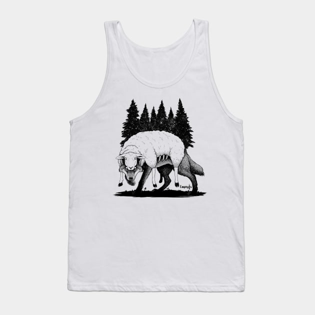 Wolf in Sheep clothing Tank Top by EmptyIs